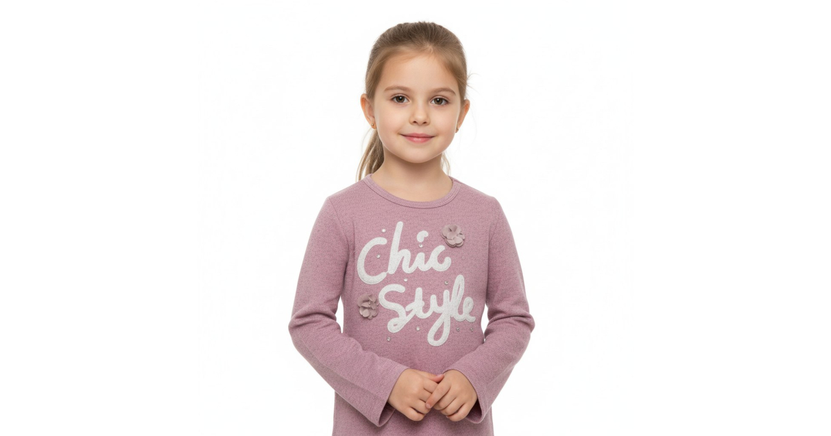 Tričko úplet - svetřík Kugo dlouhý rukáv růžová