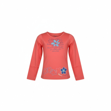 Dívčí tričko dlouhý rukáv kytička - COONOOR