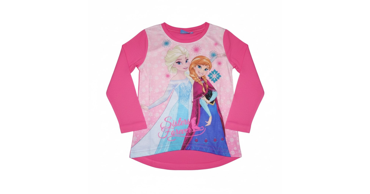 Dívčí tričko dlouhý rukáv FROZEN - ledové království