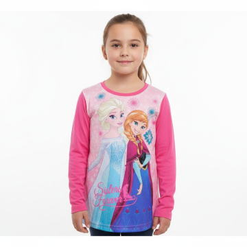 Dívčí tričko dlouhý rukáv FROZEN - ledové království