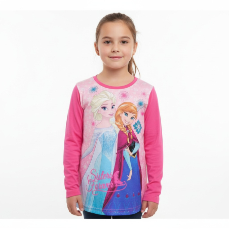 Dívčí tričko dlouhý rukáv FROZEN - ledové království