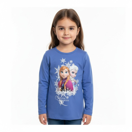 Dívčí tričko dlouhý rukáv FROZEN - ledové království