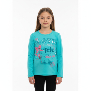Dívčí tričko dlouhý rukáv LOVE Kugo