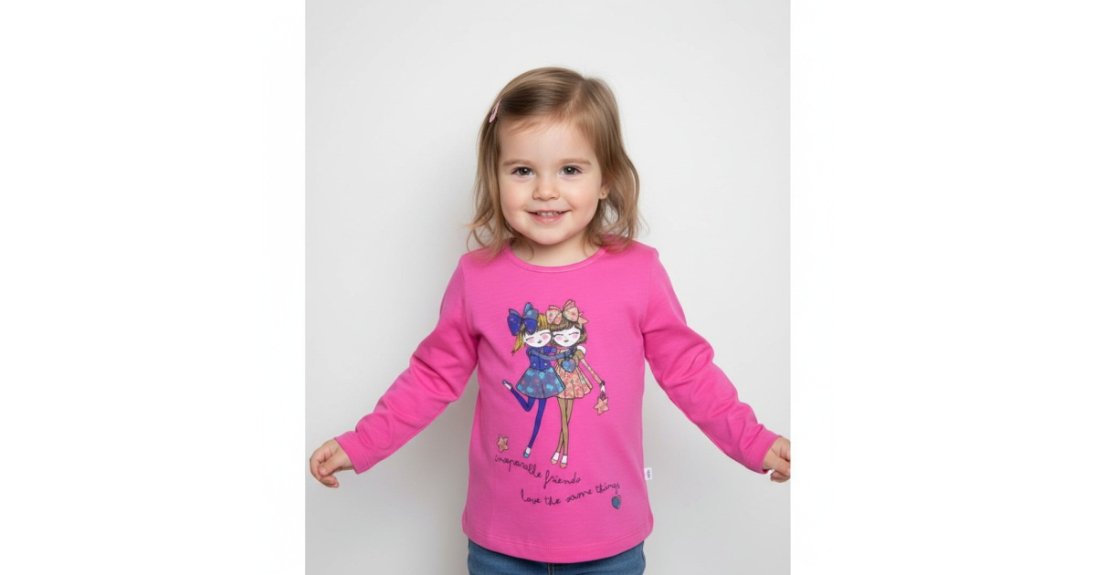 Dívčí tričko dlouhý rukáv holčičky Wolf