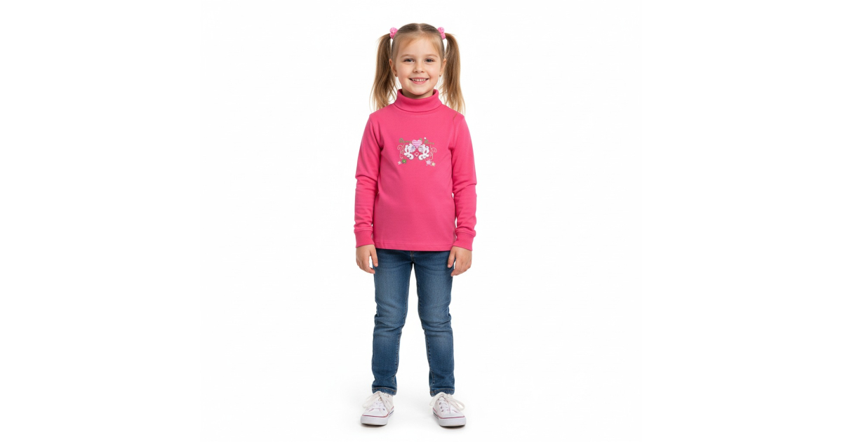 Dívčí rolák dlouhý rukáv Kugo - ryba