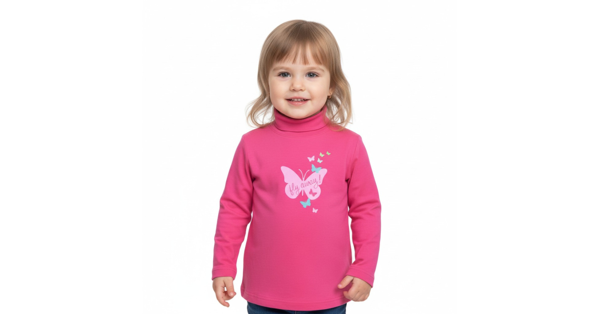 Dívčí triko - rolák Wolf   motýlek