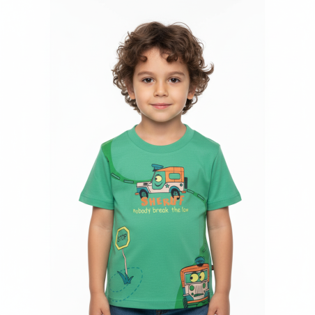 Chlapecké triko krátký rukáv  auta Coonoor