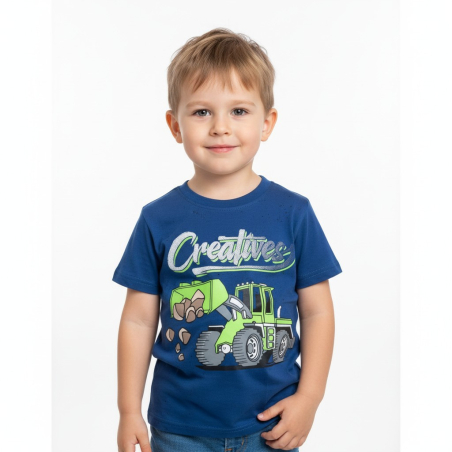 Chlapecké letní tričko bagr - nakladač