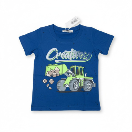 Chlapecké letní tričko bagr - nakladač