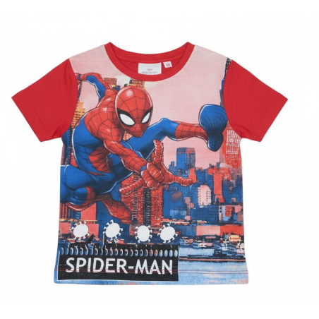 Chlapecké tričko krátký rukáv  Spiderman červené