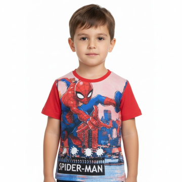 Chlapecké tričko krátký rukáv  Spiderman červené