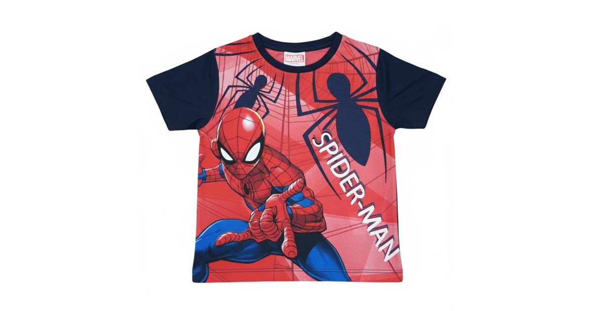 Chlapecké tričko krátký rukáv  Spiderman tm.modrá