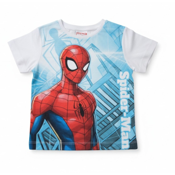 Chlapecké tričko krátký rukáv  Spiderman bílá