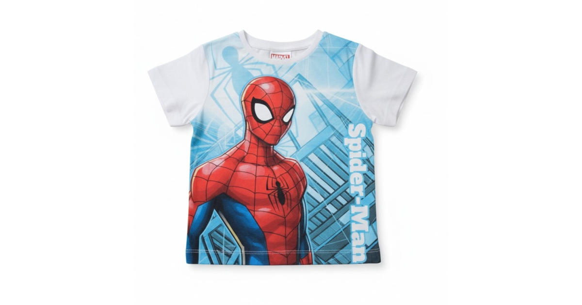 Chlapecké tričko krátký rukáv  Spiderman bílá