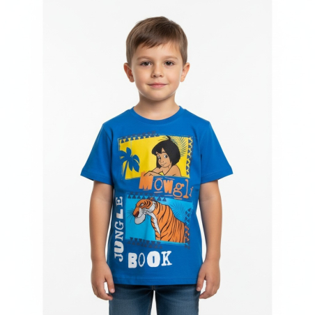 Tričko krátký rukáv Kniha džunglí - Mauglí a tygr