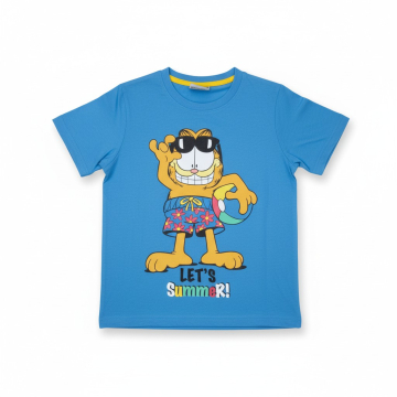 Chlapecké letní tričko krátký rukáv Kocour GARFIELD