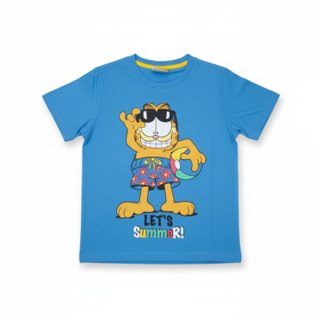 Chlapecké letní tričko krátký rukáv Kocour GARFIELD