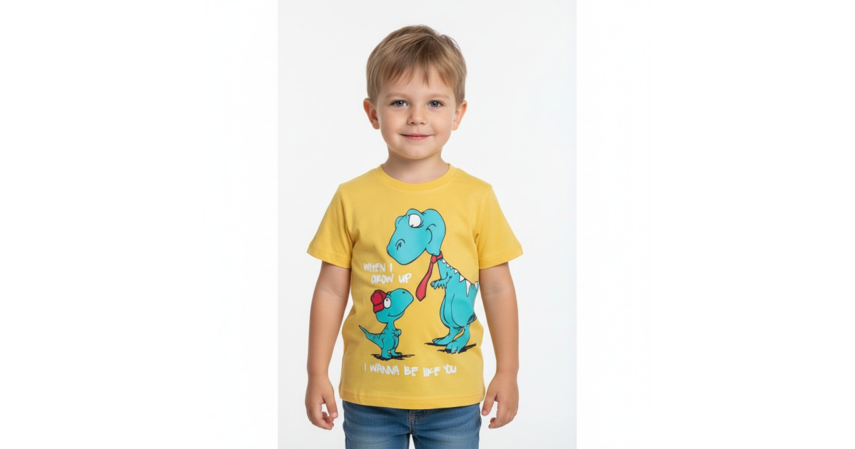 Chlapecké tričko krátký rukáv dinosaurus