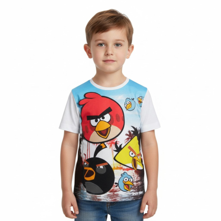 Chlapecké letní tričko krátký rukáv Angry Birds