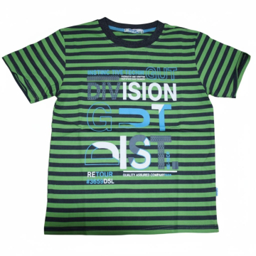 Chlapecké tričko krátký rukáv proužek Kugo nápis