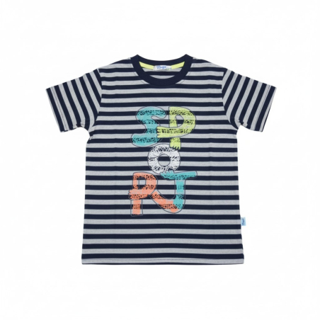 Chlapecké tričko krátký rukáv  Kugo proužek  písmena
