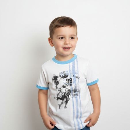 Chlapecké tričko krátký rukáv Wolf fotbal