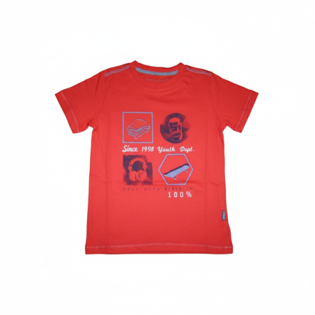 Chlapecké letní tričko krátký rukáv Wolf