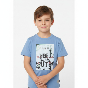 Chlapecké letní tričko krátký rukáv Wolf modrá