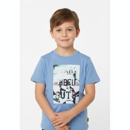 Chlapecké letní tričko krátký rukáv Wolf modrá