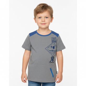 Chlapecké letní tričko Wolf s kapsičkou