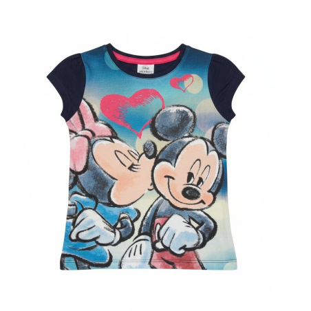 Dívčí letní tričko myška Minnie Disney tm.modrá