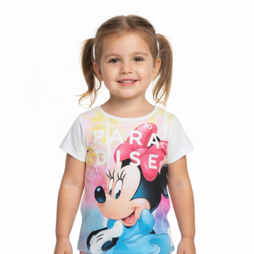 Dívčí letní tričko myška Minnie Disney  bílá