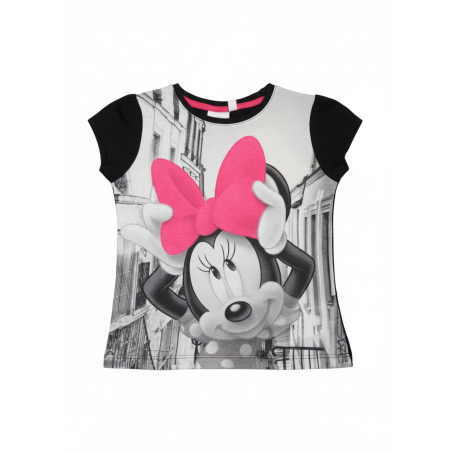 Dívčí letní tričko krátký rukáv myška Minnie  Disney - šedá