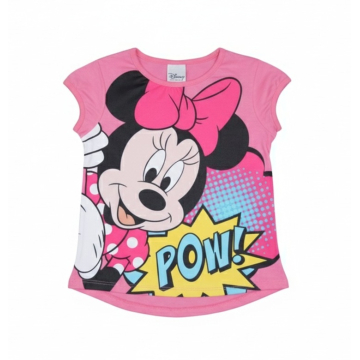 Dívčí letní tričko myška Minnie - růžová