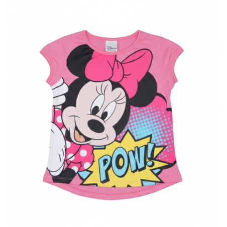 Dívčí letní tričko myška Minnie - růžová