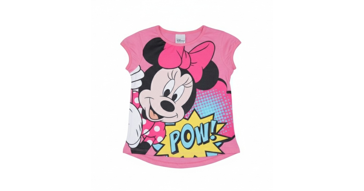 Dívčí letní tričko myška Minnie - růžová