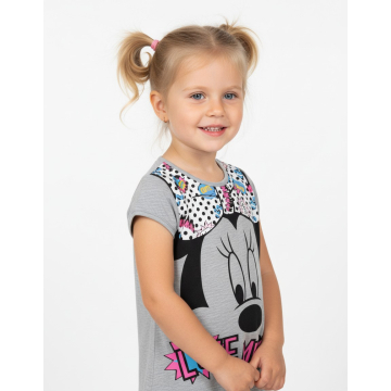 Dívčí letní tričko myška Minnie - růžová