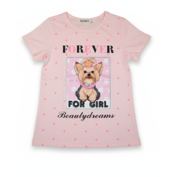 Dívčí letní tričko pejsek Jorkšír