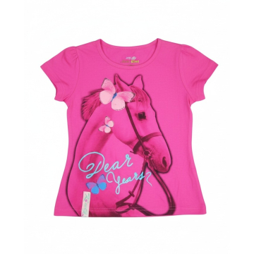 Dívčí letní tričko koníček Kugo