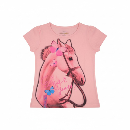 Dívčí letní tričko koníček Kugo