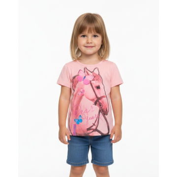 Dívčí letní tričko koníček Kugo