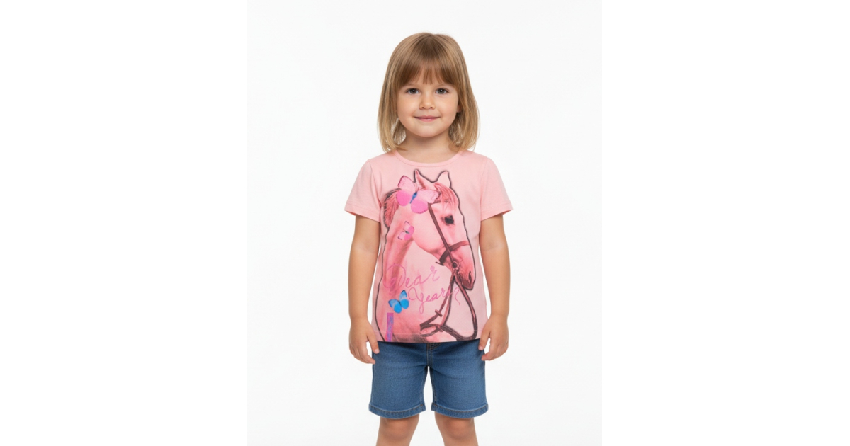 Dívčí letní tričko koníček Kugo