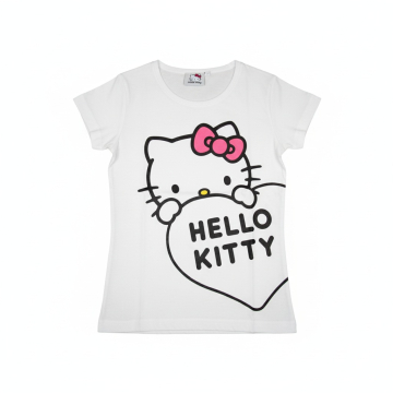 Dívčí letní tričko Hello Kitty  bílá