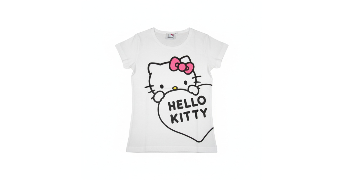 Dívčí letní tričko Hello Kitty  bílá