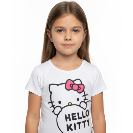 Dívčí letní tričko Hello Kitty  bílá
