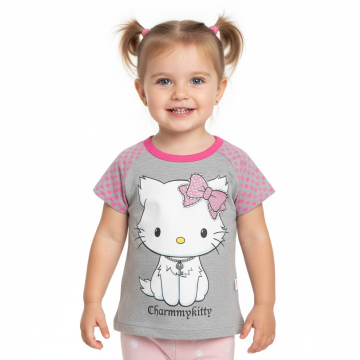 Letní tričko Charmy Kitty šedá