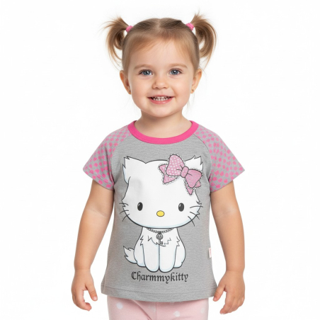 Letní tričko Charmy Kitty šedá