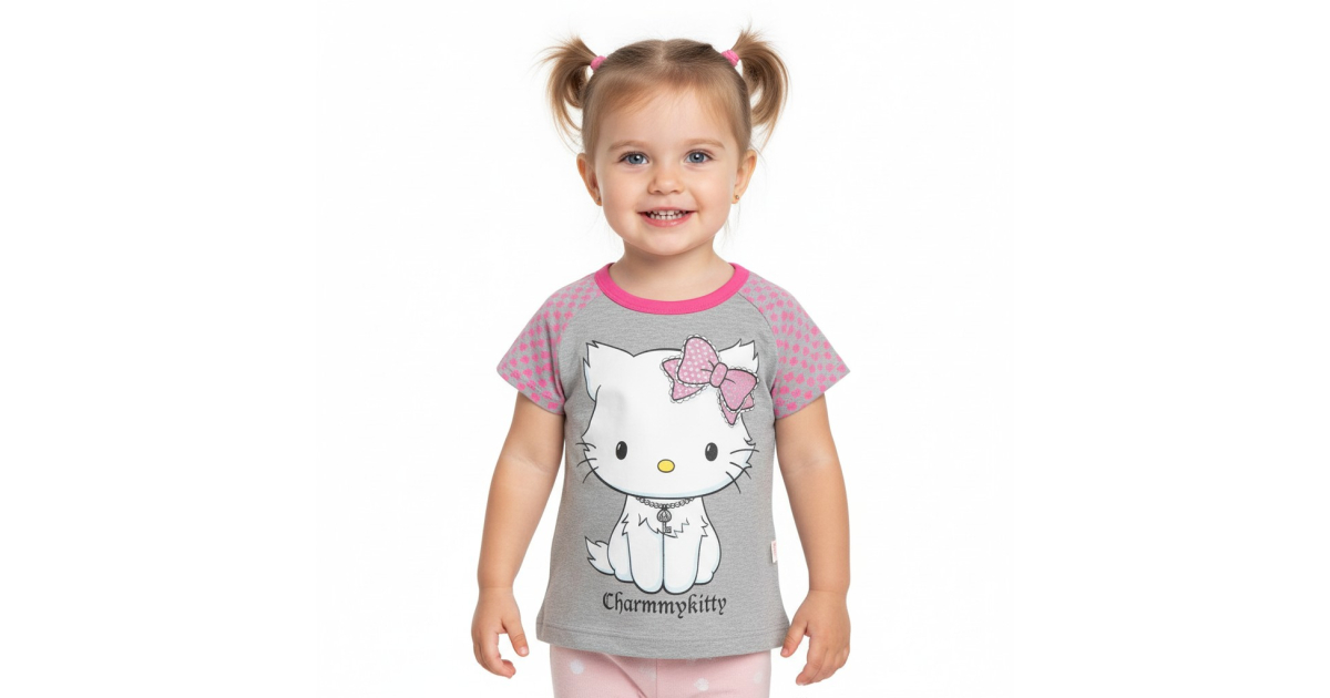 Letní tričko Charmy Kitty šedá