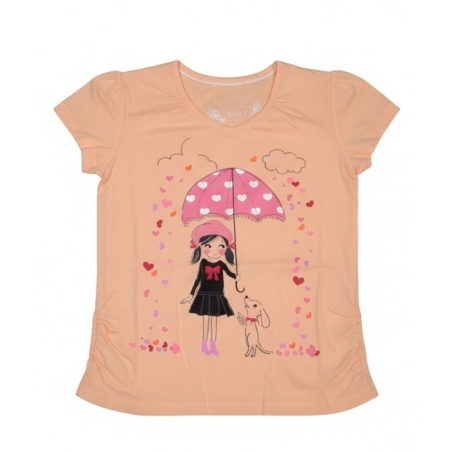 Dívčí letní tričko holčičky Wolf