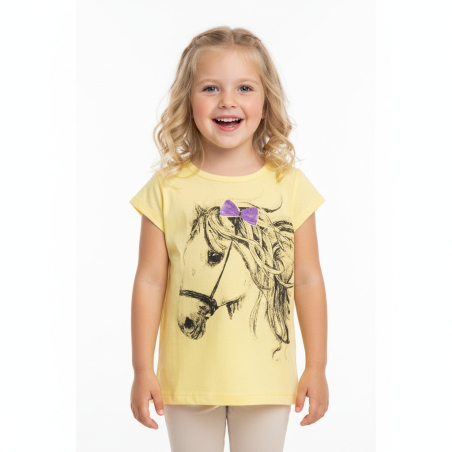 Dívčí letní tričko koníček